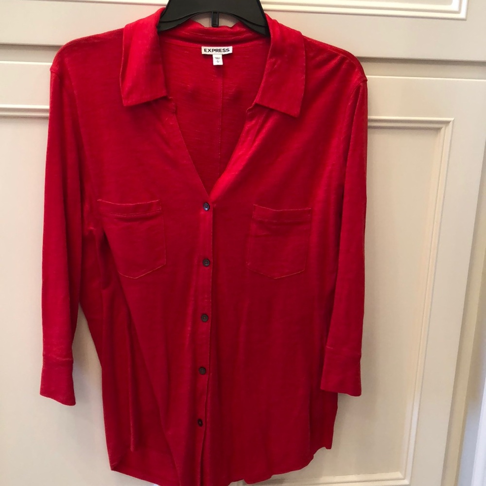 Express Button-down Blouse